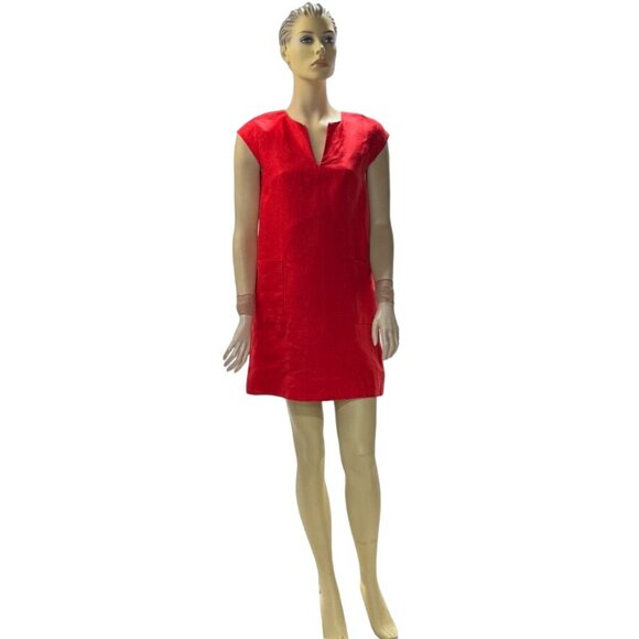 KATE SPADE Women's Polyester Red Mini Short Sleeve Breathable Comfortable Size 4 - Picture 5 of 14